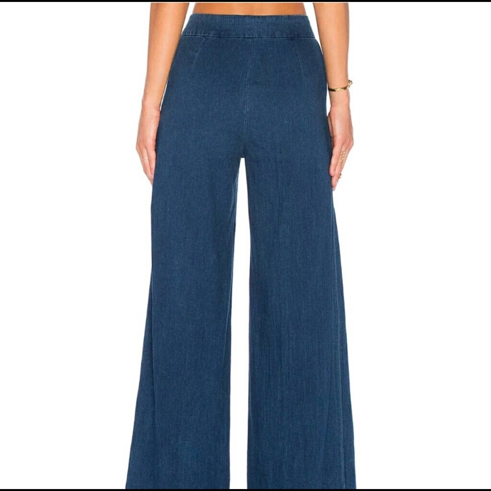 JOE’S JEANS THE BESSIE HIGH RISE WIDE LEG TROUSERS